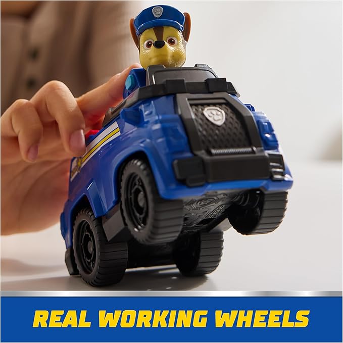 PAW Patrol, Chase’s Patrol Cruiser, Toy Car with Collectible Action Figure, Sustainably Minded Kids Toys for Boys & Girls Ages 3 and Up nirvanaguru