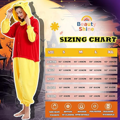 Beauty Shine Unisex Adult Onesie One Piece Pajamas Cosplay Cartoon Costume Halloween Christmas Sleepwear Jumpsuit Homewear nirvanaguru