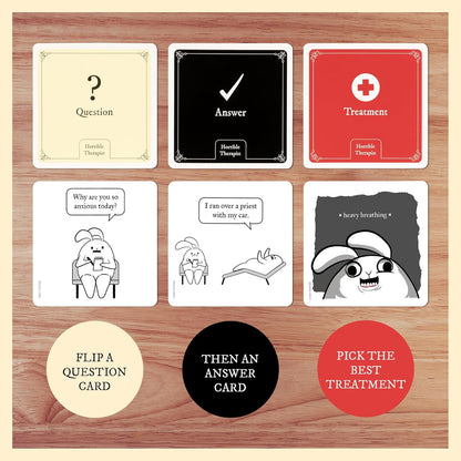 Horrible Therapist: Extra Horrible Edition by Exploding Kittens - A Card Game for 3-8 Players, Ages 17+ - Adult Party Game for Family Night Nirvana Guru