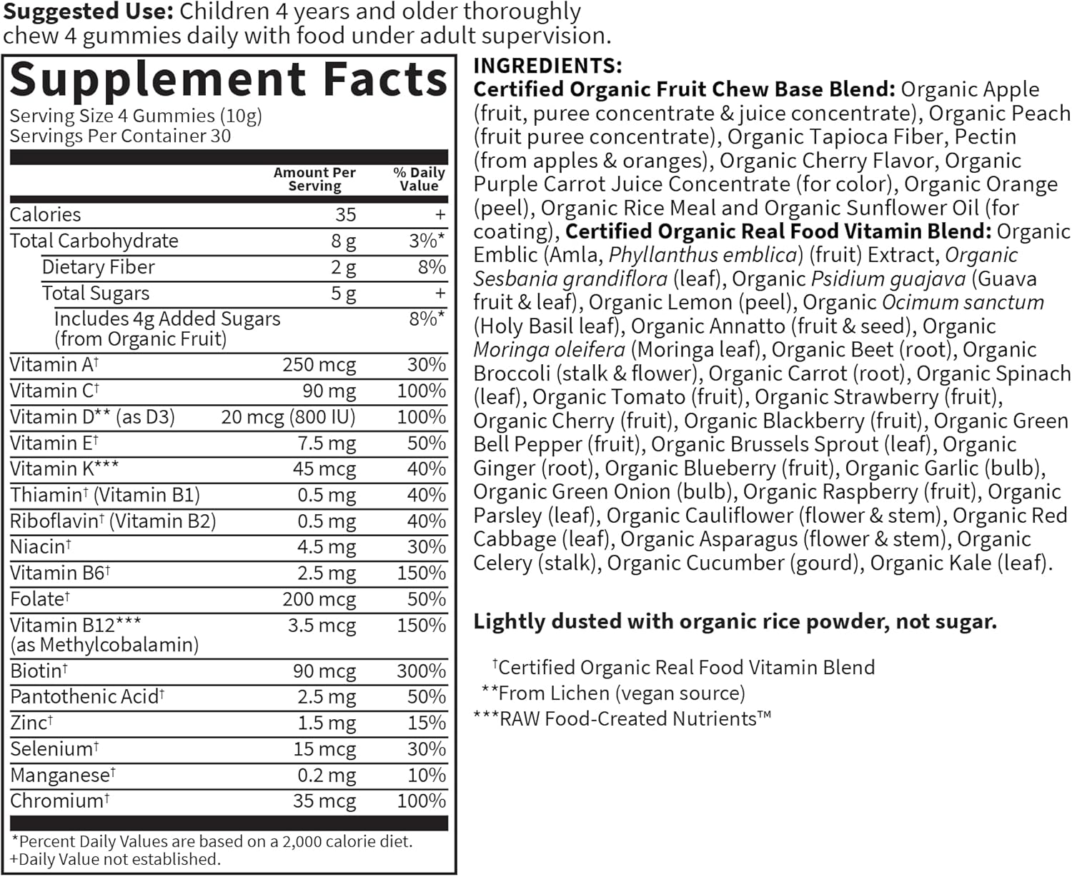 Garden of Life Organics Kids Gummy Vitamins - Fruit - Certified Organic, Non-GMO & Vegan Complete Children's Multi - B12, C & D3 - Gluten, Soy & Dairy Free, 120 Real Fruit Chew Gummies - Nirvana Guru