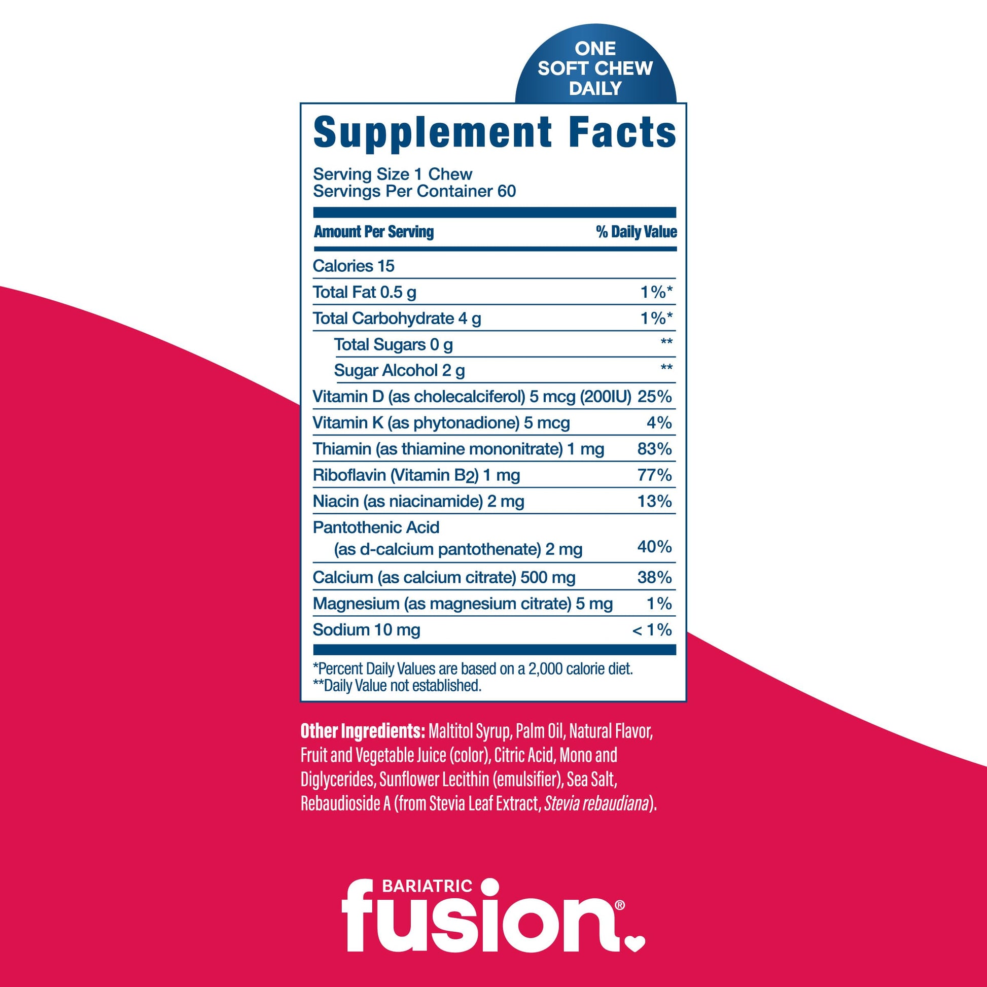 Bariatric Fusion Bariatric Calcium Chews | Calcium Citrate with Vitamin D3 Calcium Supplement Bariatric Vitamin | Sugar Free Calcium Citrate Chewable | Calcium Citrate 500mg | Caramel | 60 Count Nirvana Guru