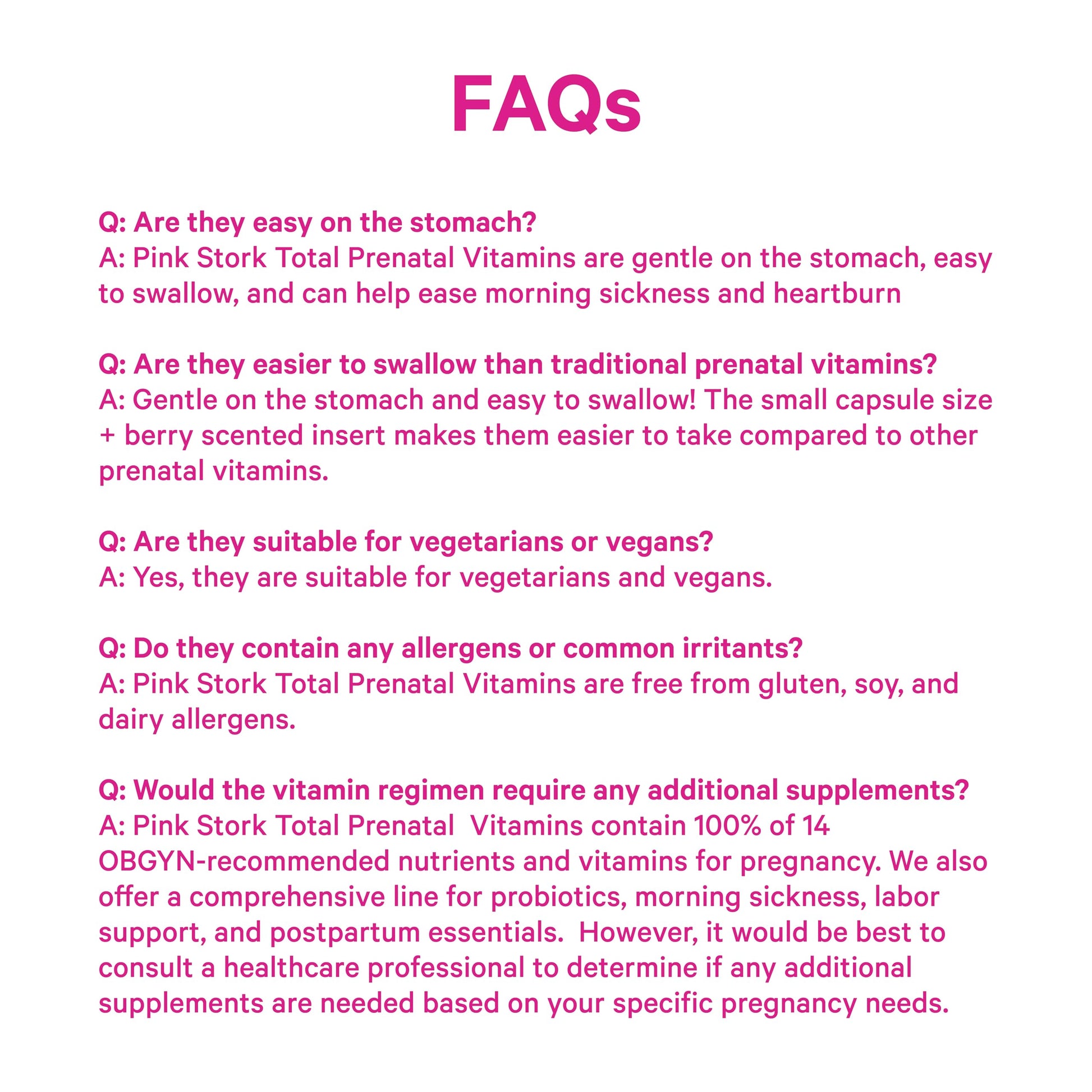 Pink Stork Total Prenatal Vitamins with DHA, Folate, Iron, Choline, and Vitamin B12 - Prenatals for Women to Support Fetal Development, Pregnancy Essentials, Berry Essence, 60 Capsules, 1 Month Supply Nirvana Guru