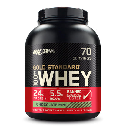 Optimum Nutrition Gold Standard 100% Whey Protein Powder, Double Rich Chocolate, 2 Pound (Packaging May Vary) - Nirvana Guru