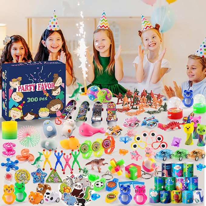 300 PCS Party Favor for Kids Goodie Bags Stuffers, Prize Box Toys for Kids Classroom Bulk, Small Fidget Toys Pinata Fillers, Treasure Chest for Students Rewards, Carnival Prizes, Birthday Gifts nirvanaguru