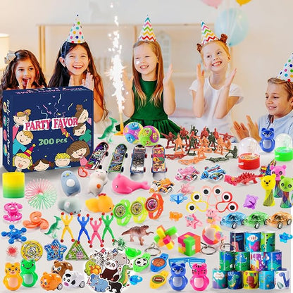 300 PCS Party Favor for Kids Goodie Bags Stuffers, Prize Box Toys for Kids Classroom Bulk, Small Fidget Toys Pinata Fillers, Treasure Chest for Students Rewards, Carnival Prizes, Birthday Gifts nirvanaguru