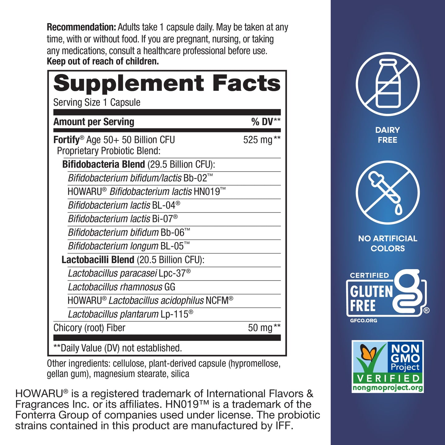 Nature’s Way Fortify Extra Strength(1) Probiotic Age 50+, 50 Billion Live Cultures, 11 Strains, Prebiotics, Digestive Health*, Immune Support*, Colon Health*, 30 Capsules - Nirvana Guru