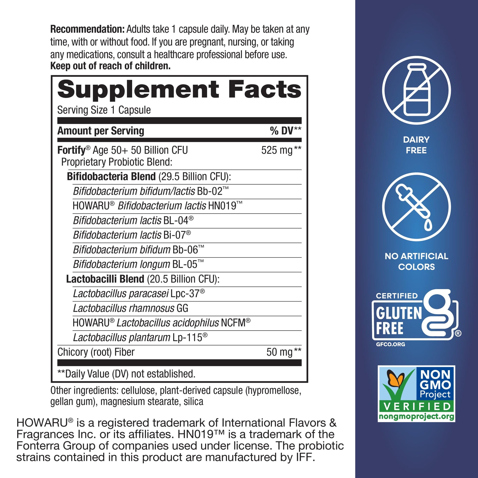 Nature’s Way Fortify Extra Strength(1) Probiotic Age 50+, 50 Billion Live Cultures, 11 Strains, Prebiotics, Digestive Health*, Immune Support*, Colon Health*, 30 Capsules - Nirvana Guru