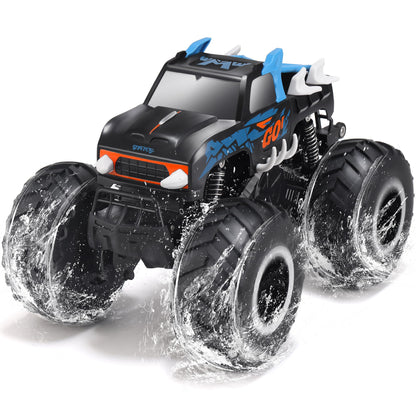 Threeking 1:16 Waterproof Monster Truck Toys RC Cars Amphibious Remote Control Car Trucks 4WD All Terrain Off-Road Pickup Toy for 6 7 8 9 10 11 12 Year Old Boys Girls Kids Gifts Presents Nirvana Guru