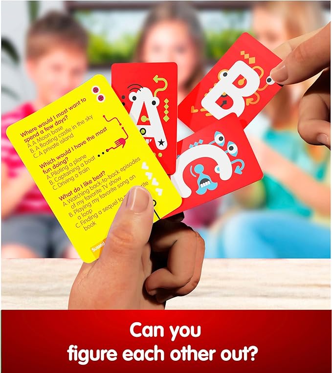 SUSSED The Wacky ‘What Would You Do?’ Card Game - Social Fun for Kids - Easy Travel Game, Family Activity - Ages 6+ - Yellow Pack nirvanaguru