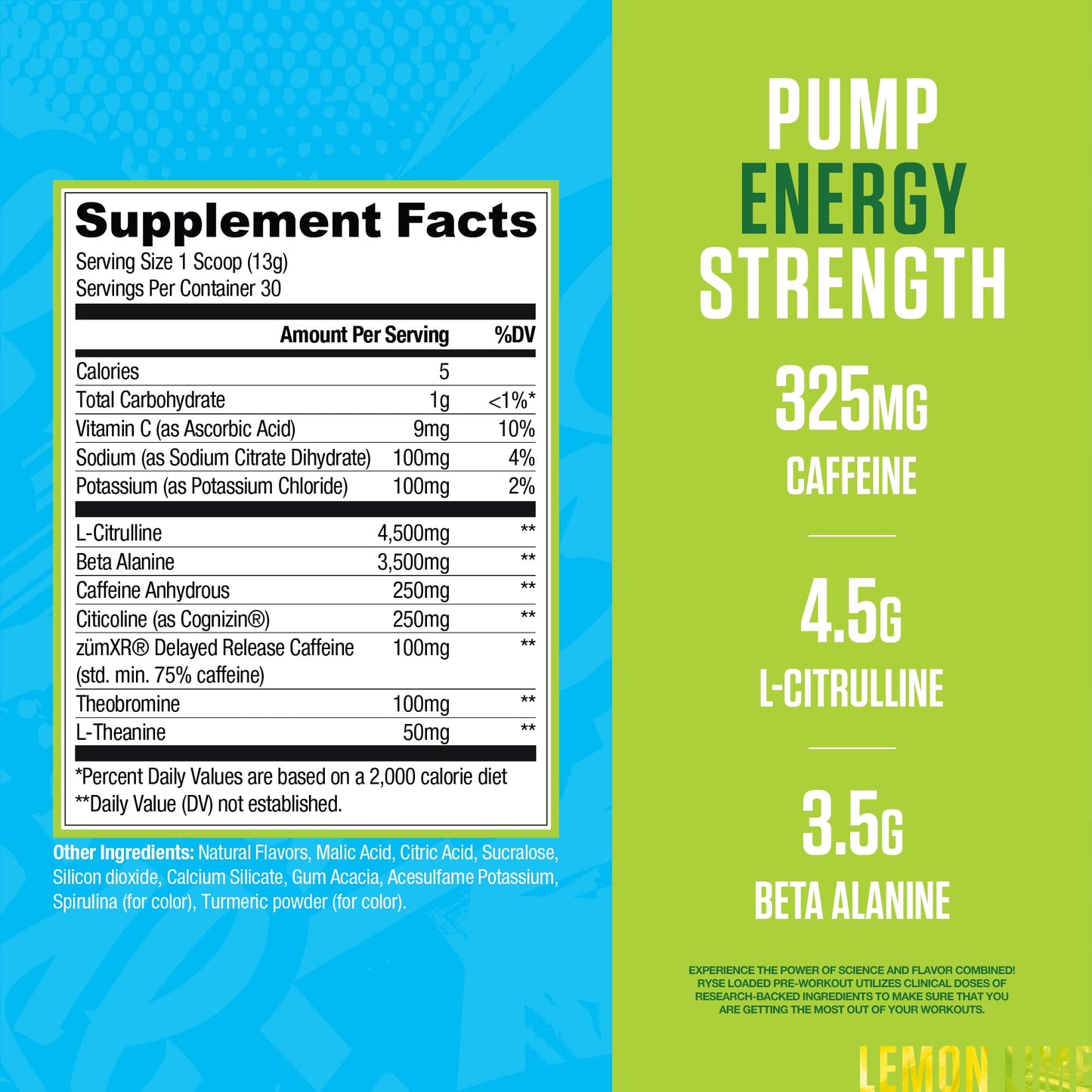 RYSE Loaded Pre Workout Powder - Ring Pop Cherry - Daily Pre-Workout for Men & Women with 325mg Caffeine, Beta Alanine, and Citrulline for Pump, Focus, and Energy - 30 Servings Nirvana Guru