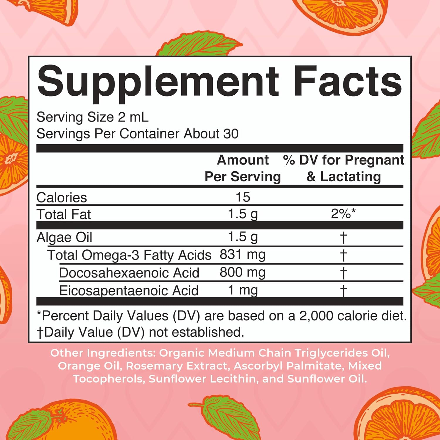 MaryRuth Organics Prenatal & Postnatal Omega-3 Liquid Drops 800mg DHA & 8mg of EPA Per Serving | Overall Wellness for Mom & Baby | 2oz - Nirvana Guru