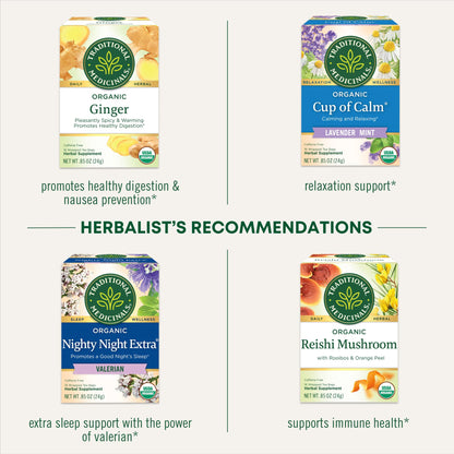 Traditional Medicinals Tea, Organic Chamomile, Calming, Calms Your Nerves, Supports Healthy Digestion, 96 Tea Bags (6 Pack) - Nirvana Guru
