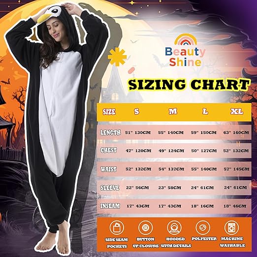 Beauty Shine Unisex Adult Onesie One Piece Pajamas Cosplay Cartoon Costume Halloween Christmas Sleepwear Jumpsuit Homewear nirvanaguru