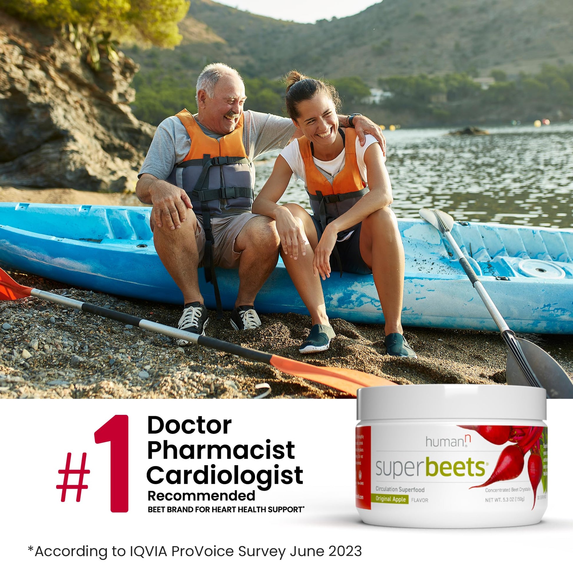 HumanN SuperBeets Beet Root Powder - Non-GMO Beetroot Superfood - Nitric Oxide Supplement for Heart Health, Circulation & Blood Pressure Support - Black Cherry, 30 Servings - Nirvana Guru