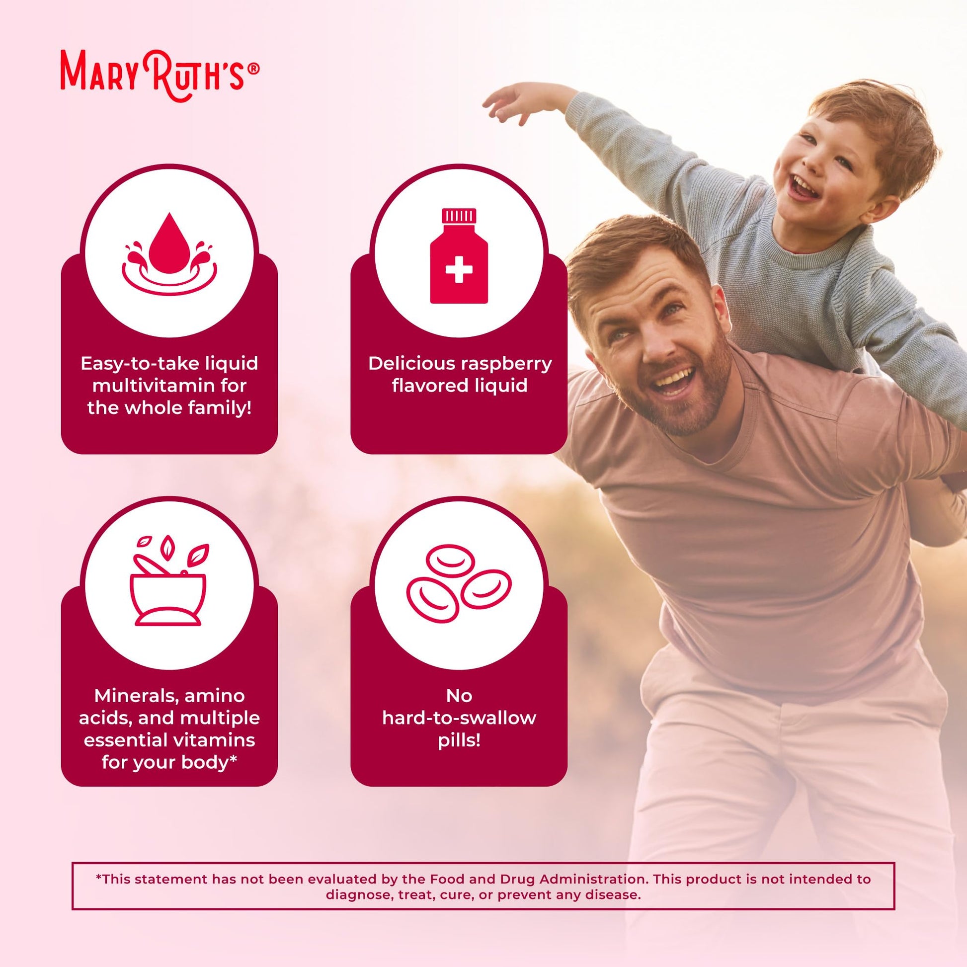 Multivitamin for Women, Men & Kids by MaryRuth's | Liquid Morning Multivitamin | Mens, Womens Vitamins | Vitamin A C D E B6 B12 Biotin Zinc | Beauty | Vegan | Non-GMO | Gluten Free | 15 Servings - Nirvana Guru