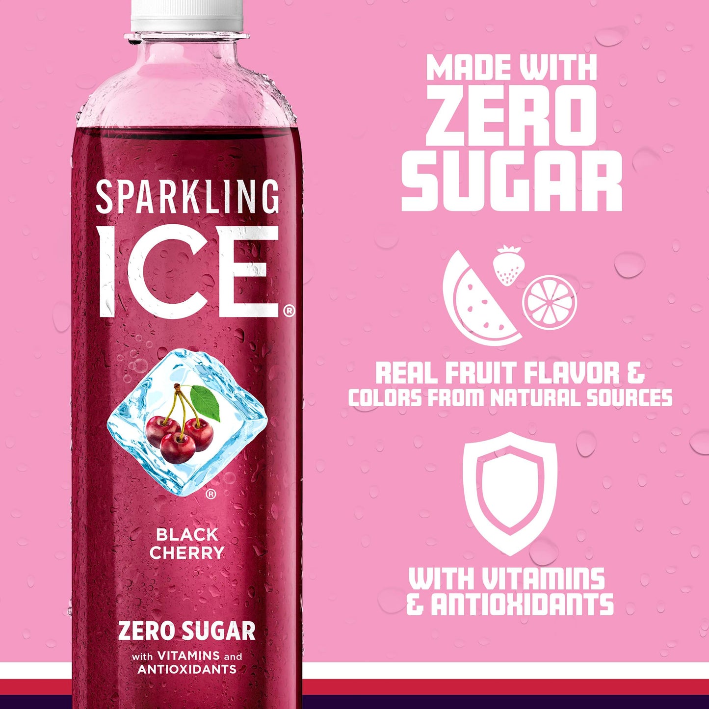 Sparkling Ice, Black Raspberry Sparkling Water, Zero Sugar Flavored Water, with Vitamins and Antioxidants, Low Calorie Beverage, 17 fl oz Bottles (Pack of 12) - Nirvana Guru