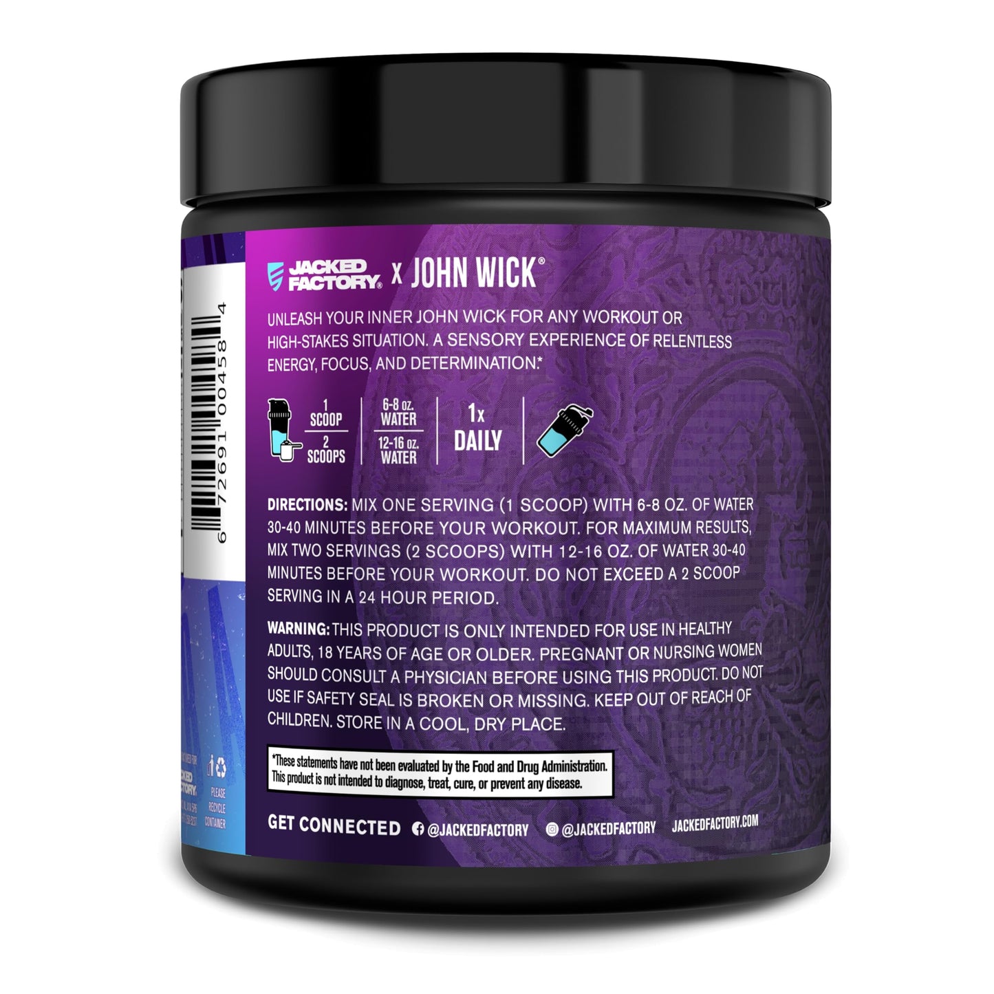 Jacked Factory NITROSURGE Pre Workout Supplement - Energy Booster, Instant Strength Gains, Clear Focus & Intense Pumps - NO Booster & Powerful Preworkout Energy Powder - 30 Servings, Blue Raspberry