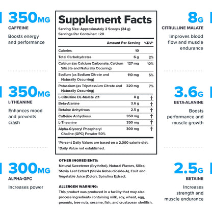 LEGION Pulse Pre Workout Supplement - All Natural Nitric Oxide Preworkout Drink to Boost Energy, Creatine Free, Naturally Sweetened, Beta Alanine, Citrulline, Alpha GPC (Fruit Punch) Nirvana Guru