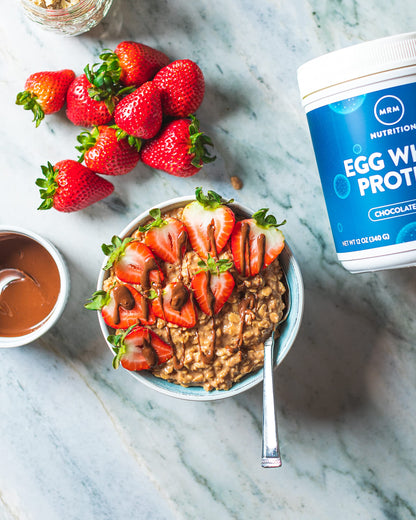 MRM Nutrition Egg White Protein | Vanilla Flavored | 23g Fat-Free Protein | with Digestive enzymes | Highest Biological Value | Clinically Tested | 20 Servings - Nirvana Guru
