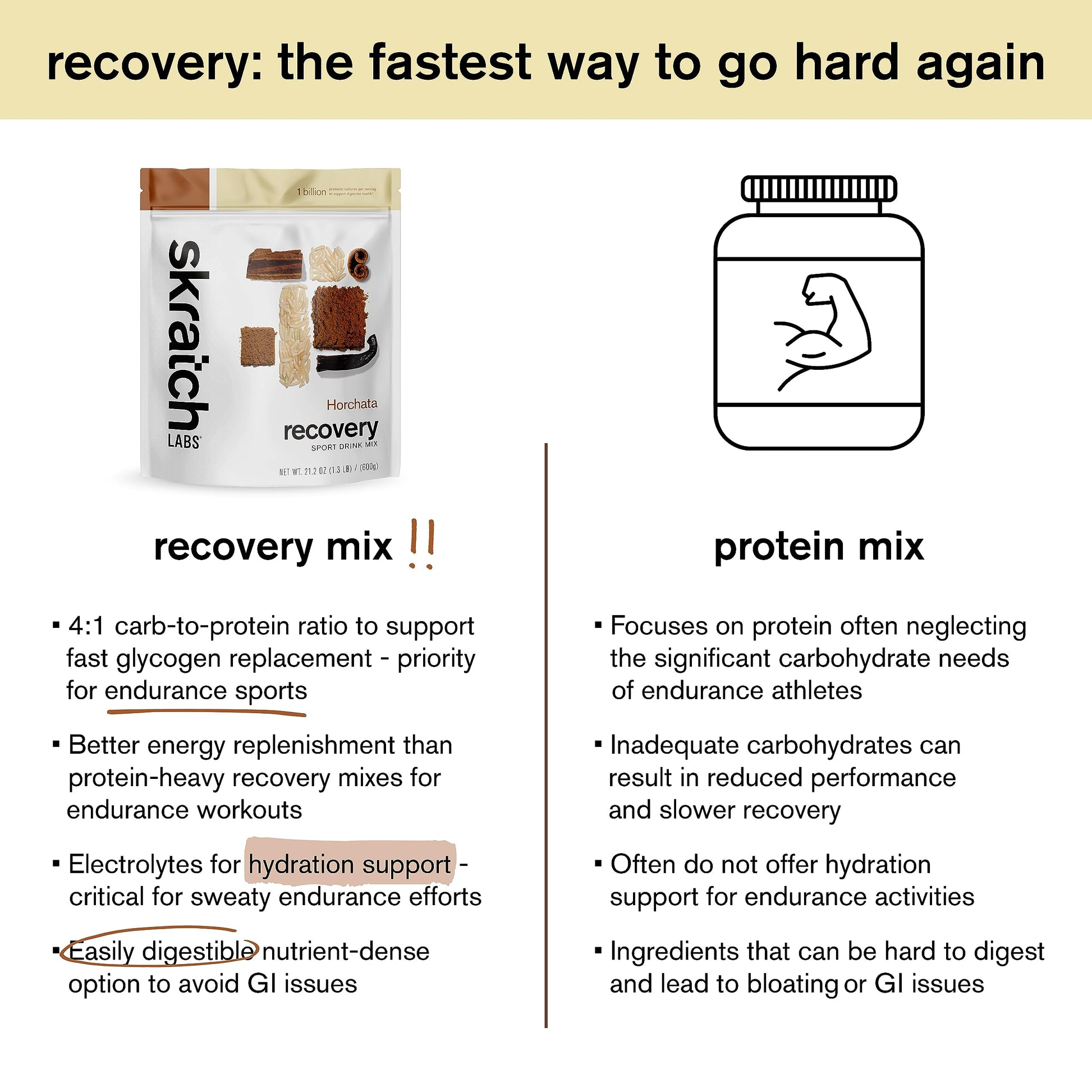 Skratch Labs Post Workout Recovery Drink Mix with Chocolate, (21.2 oz, 12 Servings) with Complete Milk Protein of Casein, Whey, Probiotics, Gluten Free, Kosher, Vegetarian Nirvana Guru