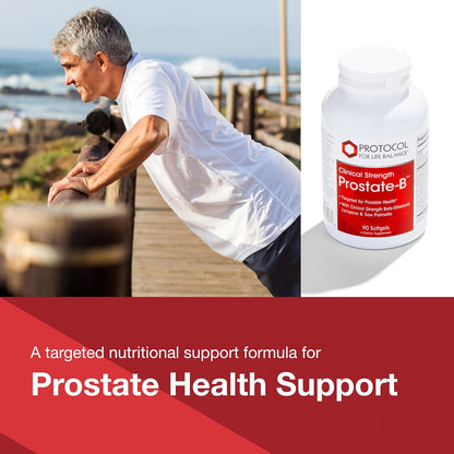 PROTOCOL FOR LIFE BALANCE Prostate-B Clinical Strength - Prostate Health Supplement for Men - with Beta Sitosterol, Lycopene & Saw Palmetto - Halal & Dairy Free - 90 Softgels Nirvana Guru