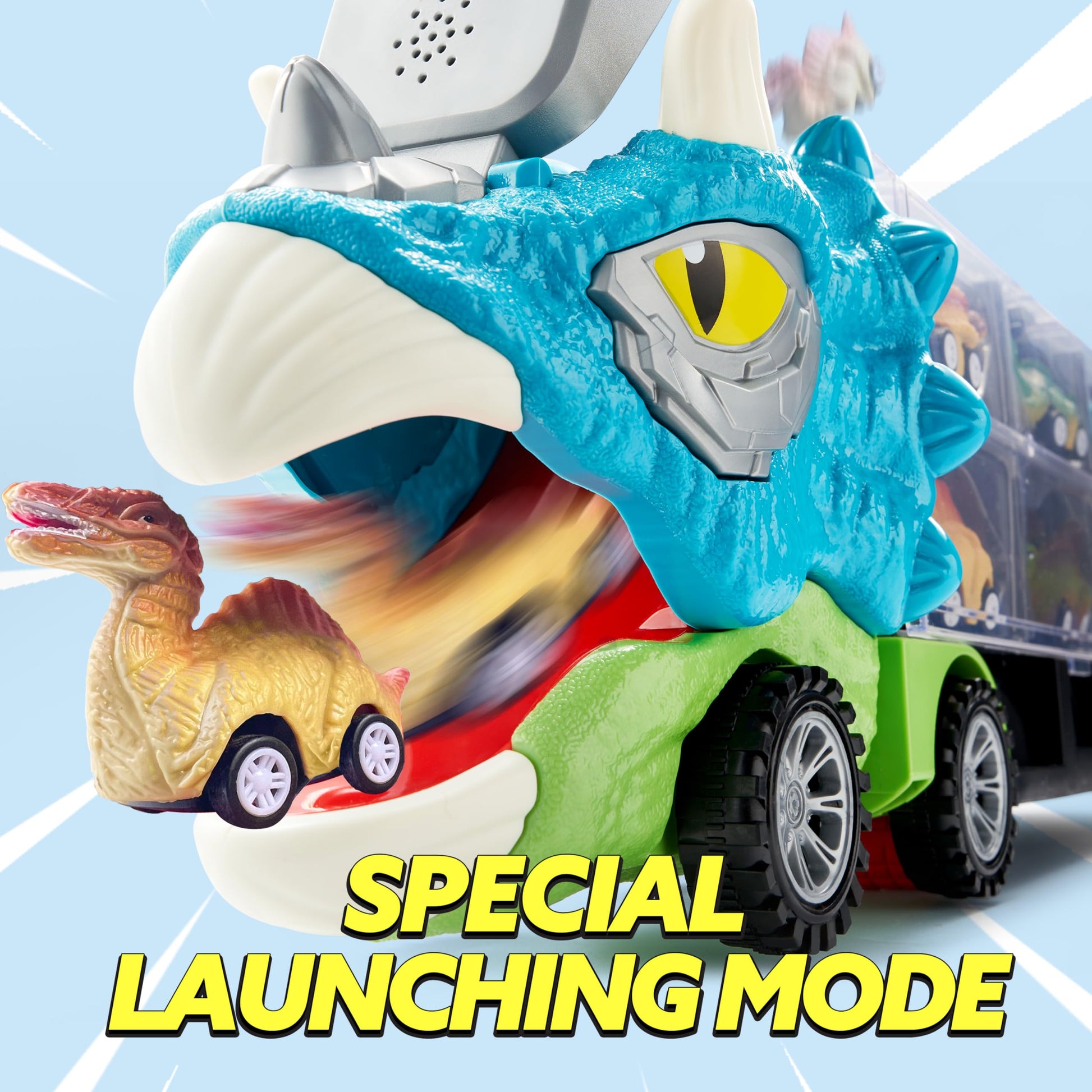 JOYIN 13 in 1 Dinosaur Toys for Kids 3-5, Dinosaur Truck with 12 Pull Back Cars, Small Cars Set, Birthday Gifts Toys for 3 4 5+ Year Old Boy, Transport Carrier Truck for Toddlers 3-4 Years Nirvana Guru