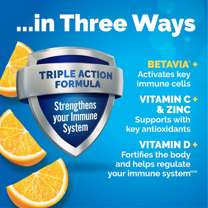 Emergen-C Immune+ Triple Action Immune Support Powder, BetaVia (R), 1000mg Vitamin C, B Vitamins, Vitamin D and Antioxidants, Raspberry – 30 Count Nirvana Guru
