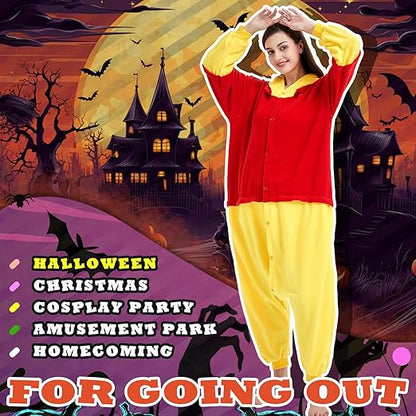 Beauty Shine Unisex Adult Onesie One Piece Pajamas Cosplay Cartoon Costume Halloween Christmas Sleepwear Jumpsuit Homewear nirvanaguru