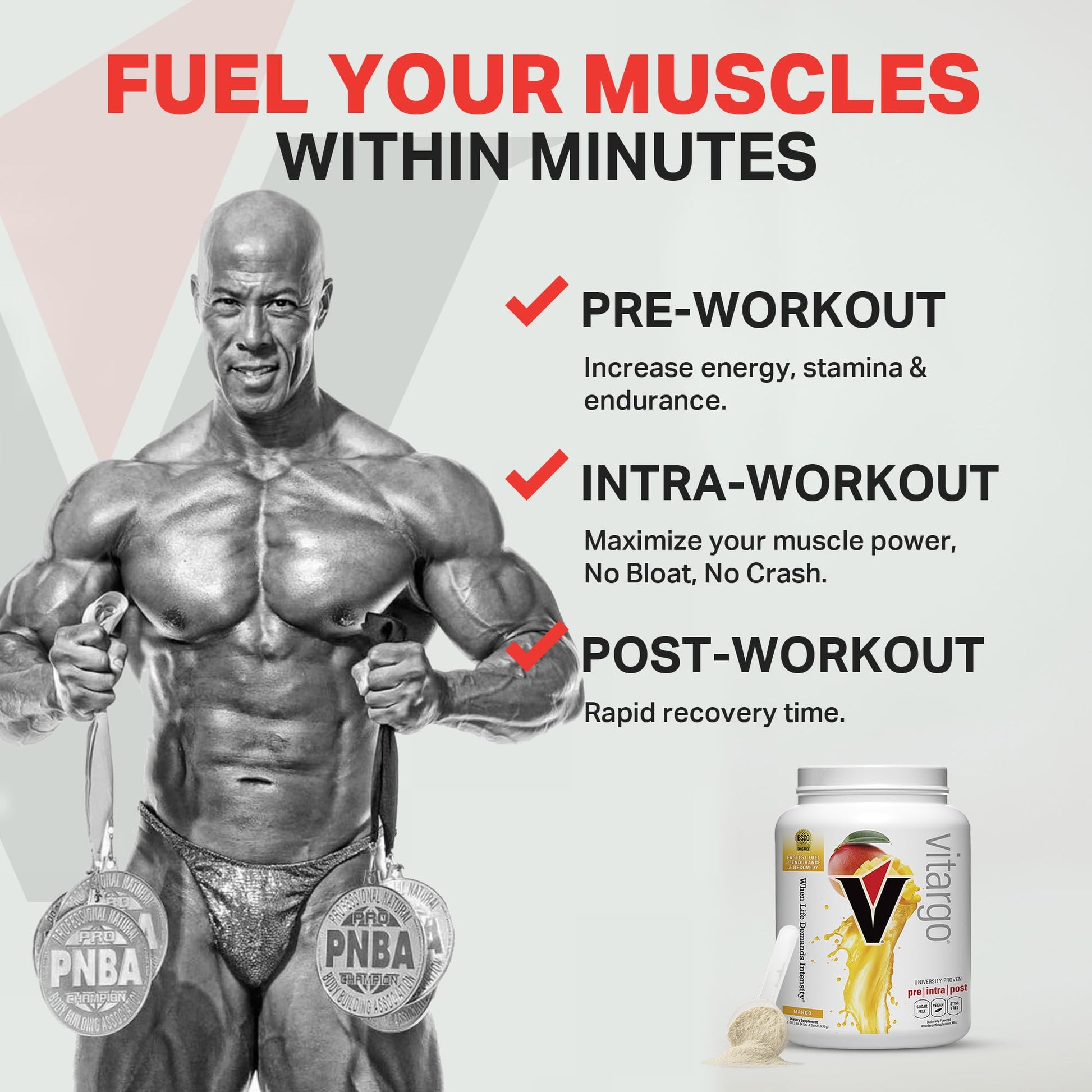 Vitargo Carbohydrate Powder, 2X Faster Absorbing, 4.4 LB Plain, Pre, Intra & Post, Sugar-Free Complex Carb Powder for Recovery, Endurance & Muscle Gain, Made in USA Nirvana Guru