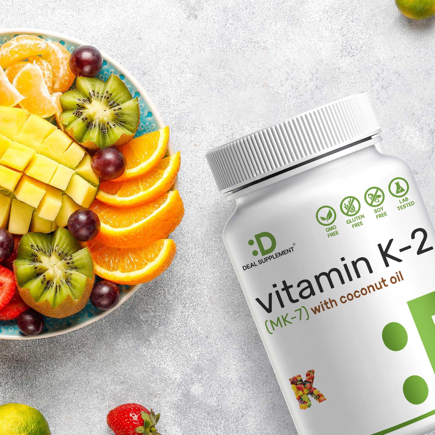DEAL SUPPLEMENT Vitamin K2 MK-7 200mcg Per Serving, 240 Coconut Oil Softgels | Easily Absorbed Menaquinone-7 Form | Bone, Joint, & Immune Support – Non-GMO Nirvana Guru