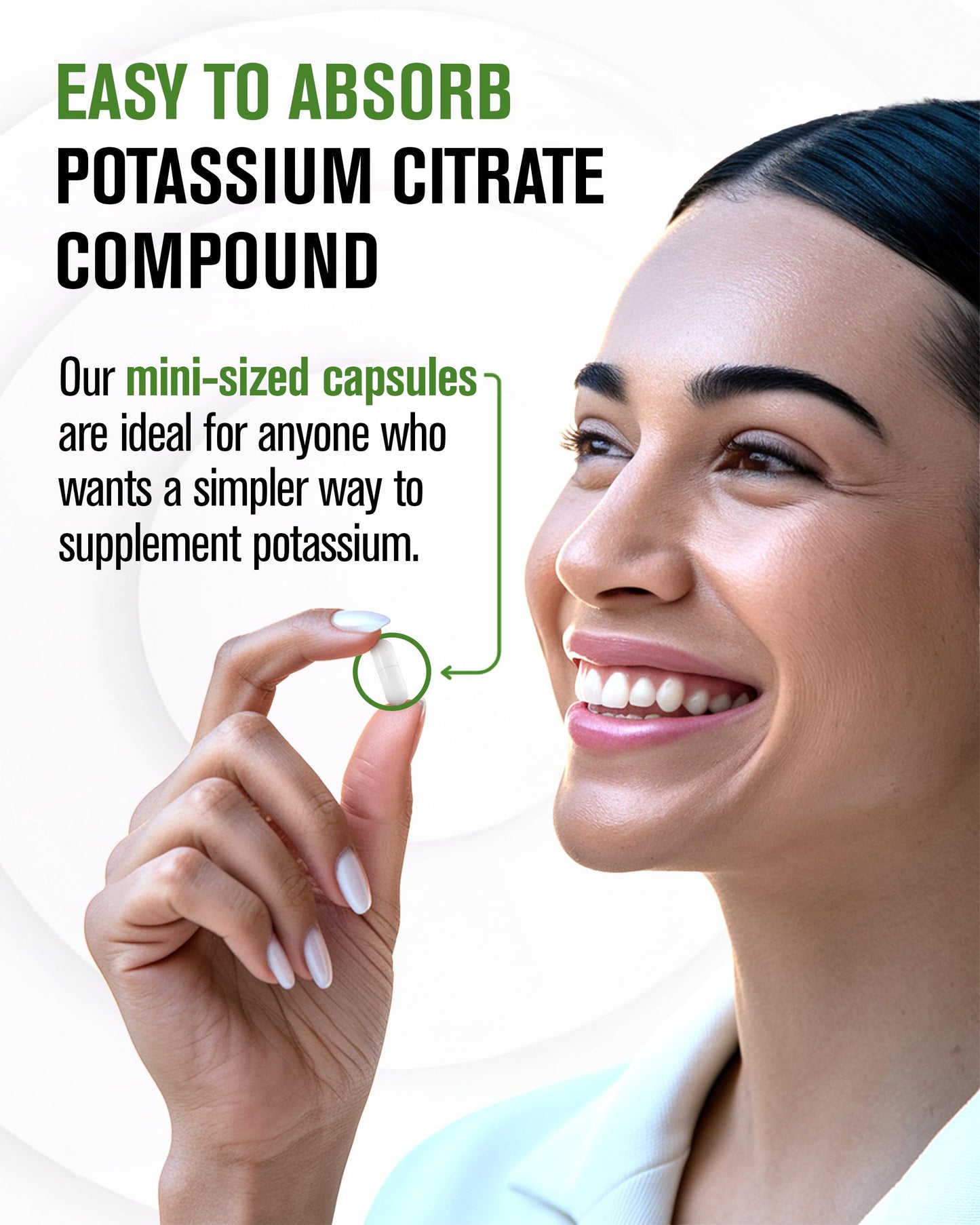 NaturalSlim Natural Potassium Citrate Gluconate 99 mg - Kadsorb Supports Electrolyte Balance & Normal pH - Absorbable Potassium Supplements with Essential Minerals - Non GMO 400 Capsules 1 Pack Nirvana Guru