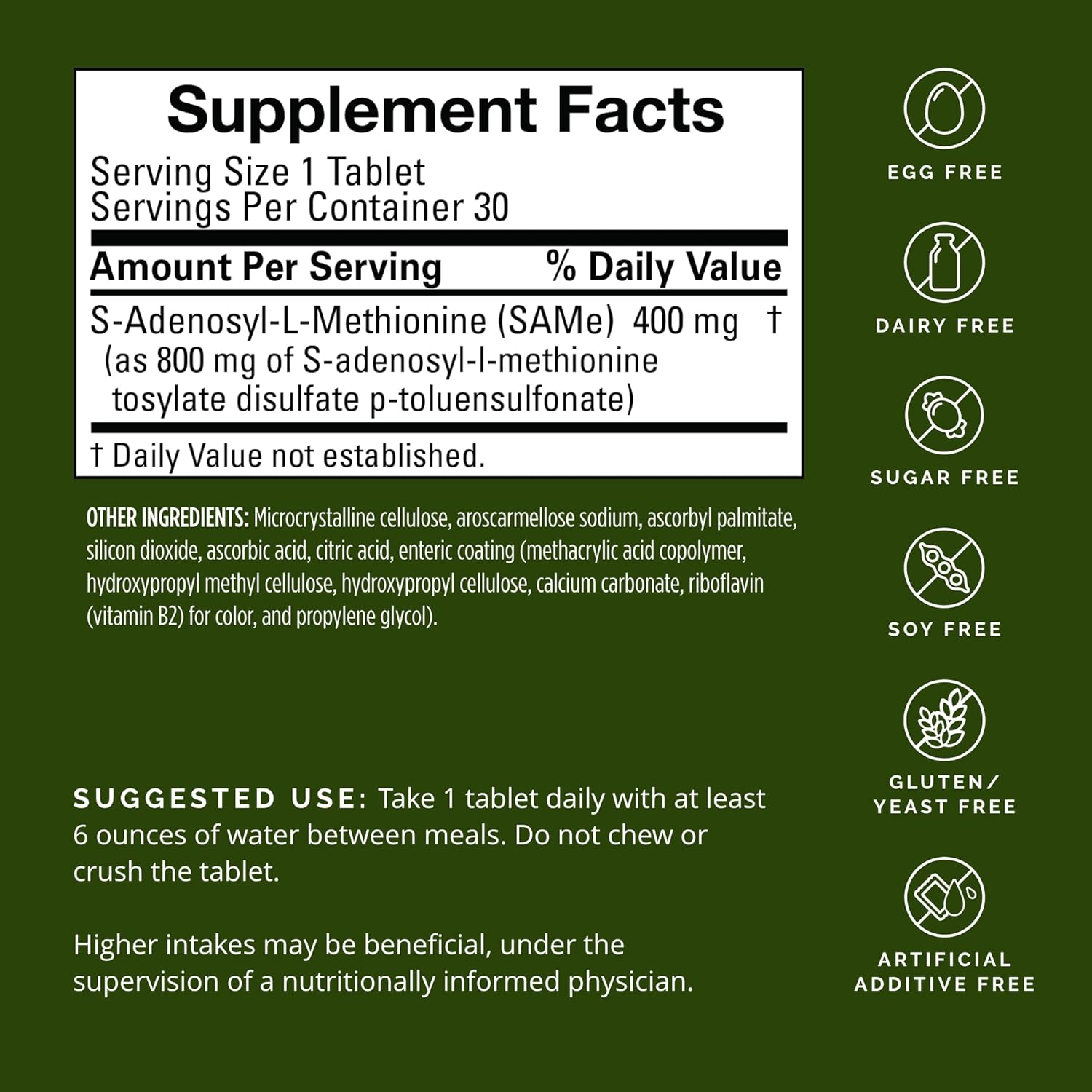BRAINMD Dr Amen Same Mood & Movement 400-30 Tablets - Promotes Emotional Balance, Liver Health, Joint Comfort & Mobility - Gluten Free - 30 Servings Nirvana Guru