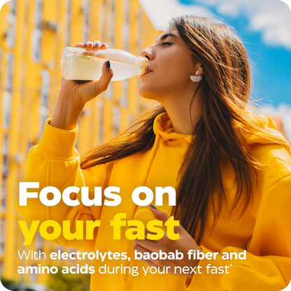 Enzymedica, Fasting Today, Intermittent Fasting Drink Mix with Electrolyte Powder Supplement for Hydration, Appetite and Muscle Health, Keto Friendly, Tropical Pineapple Flavor, 24 Servings - Nirvana Guru