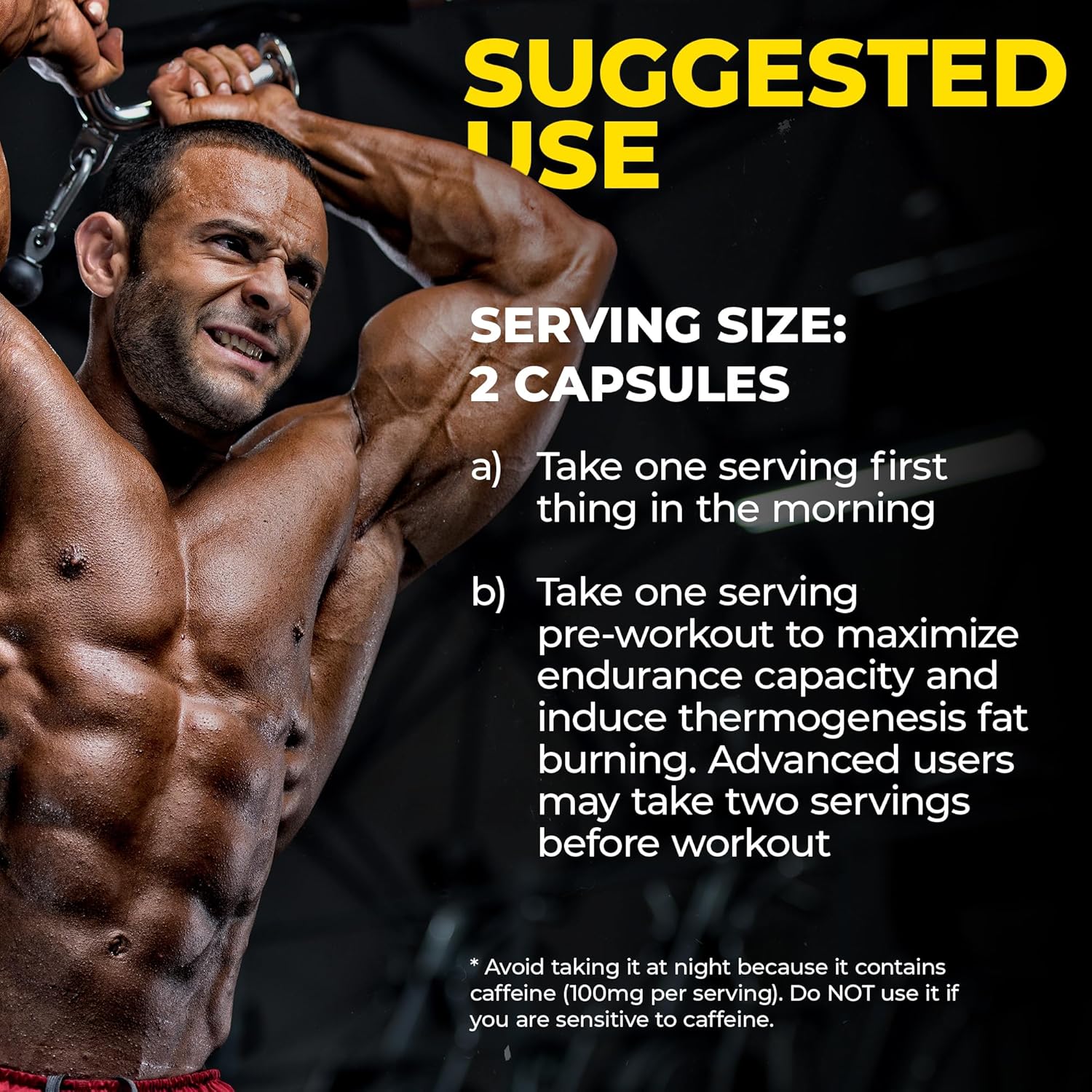 Avry Labs Extreme Anabolic Supplement – Pre-Workout Dietary Supplement, Lean Muscle Builder & Fat Burner – Supports Protein Synthesis, Testosterone Levels & Muscle Growth – Vegan, 60 Capsules Nirvana Guru