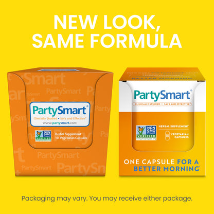 Himalaya PartySmart, One Capsule for a Better Morning After Drinking, Plant Based, Liver Support, Alcohol Breakdown, Clinically Studied, Non-GMO, Herbal Supplement, 10 Capsules - Nirvana Guru