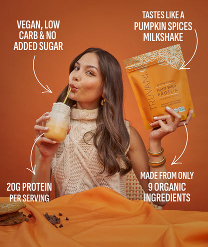 Truvani Vegan Protein Powder | Vanilla | 20g Organic Plant Based Protein | 18 Servings | Keto | Gluten & Dairy Free | Low Carb | No Added Sugar