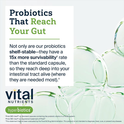 Hyperbiotics Vital Nutrients Bifidobacterium Probiotic | 7 Targeted Strains | Supports Immune and Digestive Health for Older Adults | Shelf-Stable | Vegan | 60 Tablets - Nirvana Guru