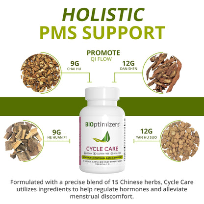 BIOptimizers - Cycle Support - Period Support Supplement for Women - Bloating and Cramping Menstrual Relief - 90 Capsules Nirvana Guru