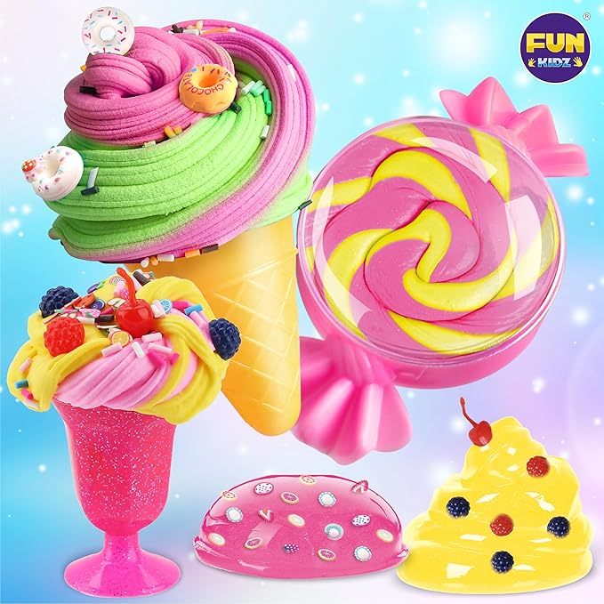 Gift Butter Slime Kit for Girls 10-12, FunKidz Ice Cream Soft Slime Making Kit Ages 8-12 Kids Slime Toys Ideal Birthday Party Present nirvanaguru