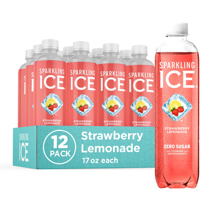 Sparkling Ice, Black Raspberry Sparkling Water, Zero Sugar Flavored Water, with Vitamins and Antioxidants, Low Calorie Beverage, 17 fl oz Bottles (Pack of 12) - Nirvana Guru
