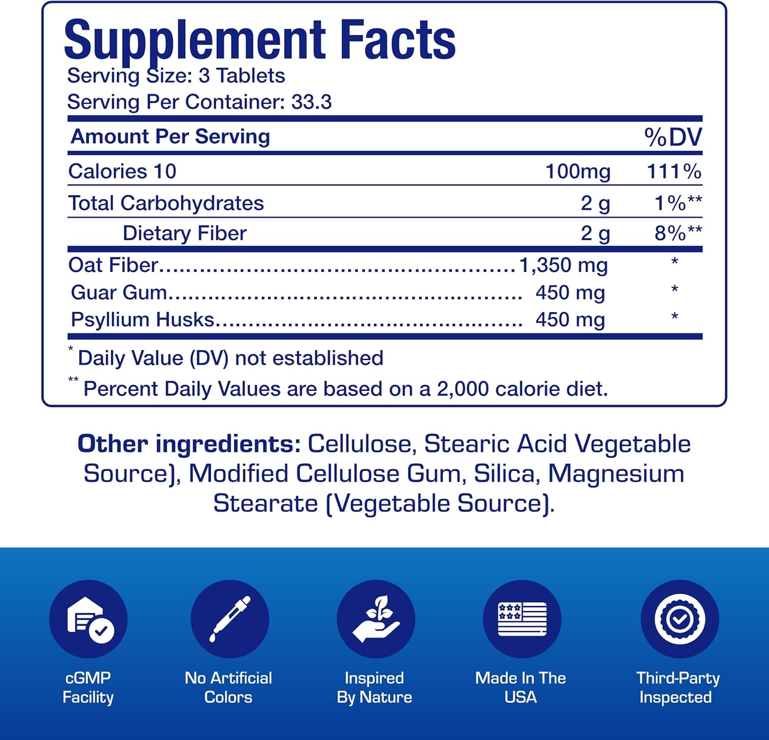 Soluble and Insoluble Fiber Supplement Pills - Clinical Formula Psyllium Husk Fiber Pills for Women & Men with Oat Fiber for Regularity Constipation & Colon Cleanse Support - Vegan & Gluten Free Nirvana Guru