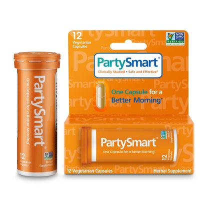 Himalaya PartySmart, One Capsule for a Better Morning, Plant-Based, Liver Support, Better Morning After Drinking, Clinically Studied, Non-GMO Project Verified, 12 Capsules - Nirvana Guru