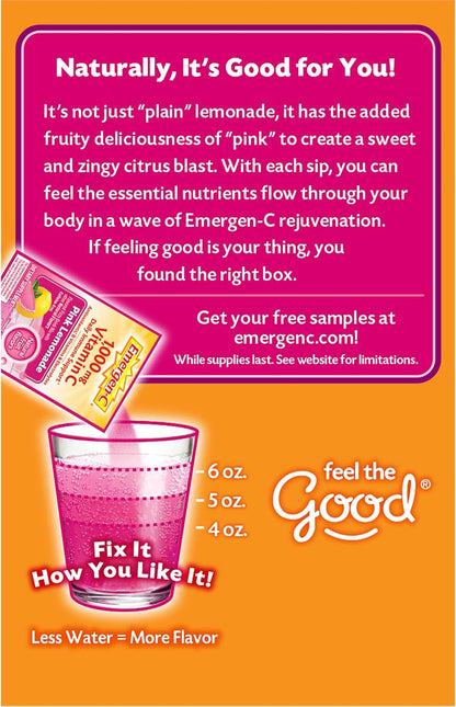 Emergen-C 1000mg Vitamin C Powder for Daily Immune Support Caffeine Free Vitamin C Supplements with Zinc and Manganese, B Vitamins and Electrolytes, Super Orange Flavor - 30 Count Nirvana Guru