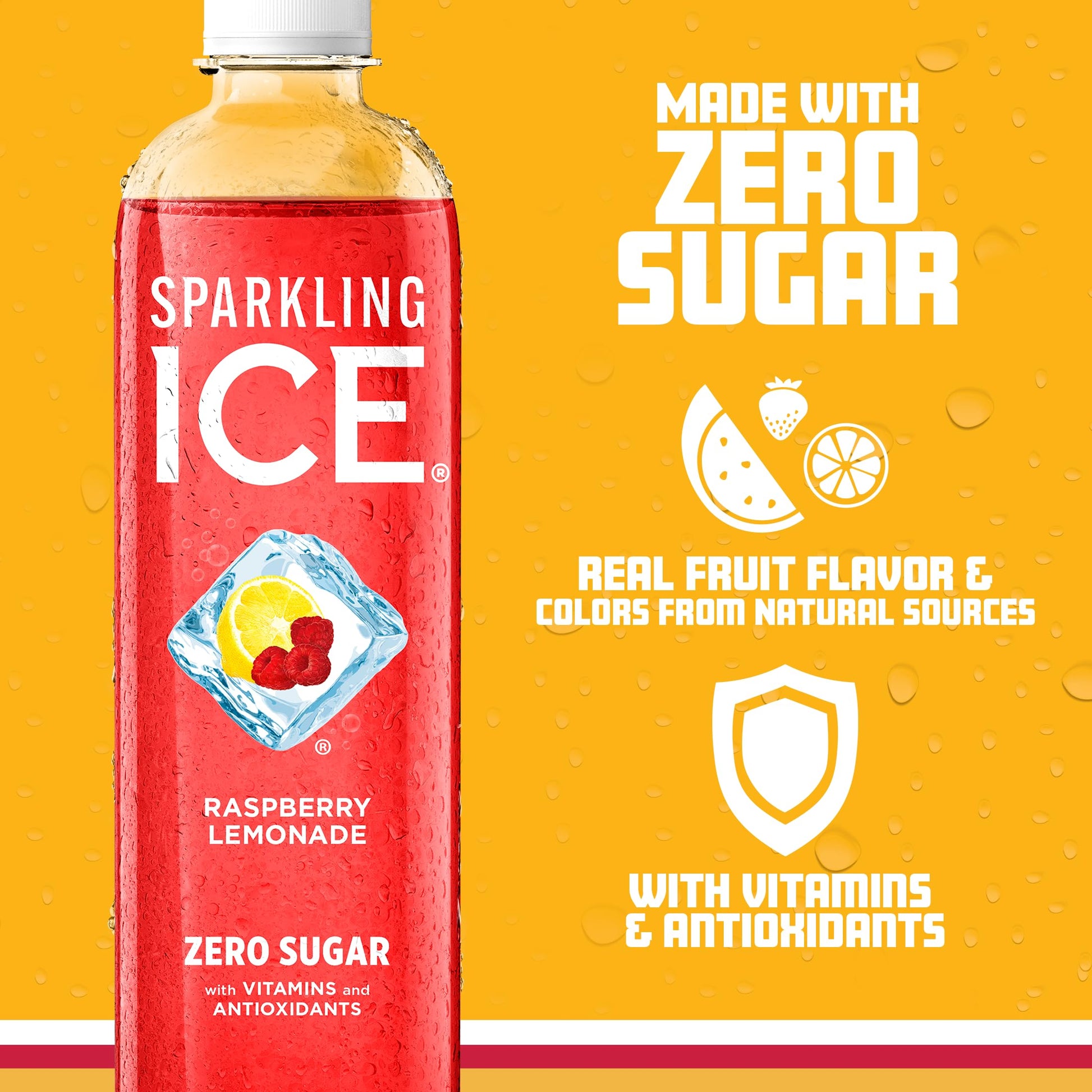 Sparkling Ice, Black Raspberry Sparkling Water, Zero Sugar Flavored Water, with Vitamins and Antioxidants, Low Calorie Beverage, 17 fl oz Bottles (Pack of 12) - Nirvana Guru