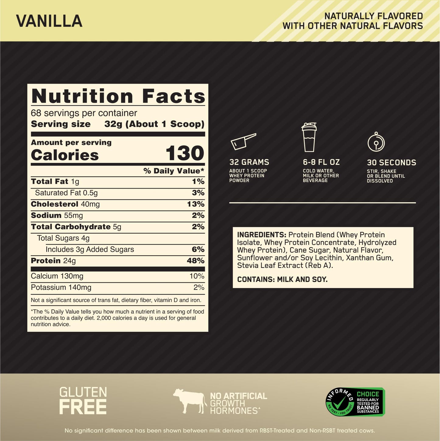 Optimum Nutrition Gold Standard 100% Whey Protein Powder, Double Rich Chocolate, 2 Pound (Packaging May Vary) - Nirvana Guru