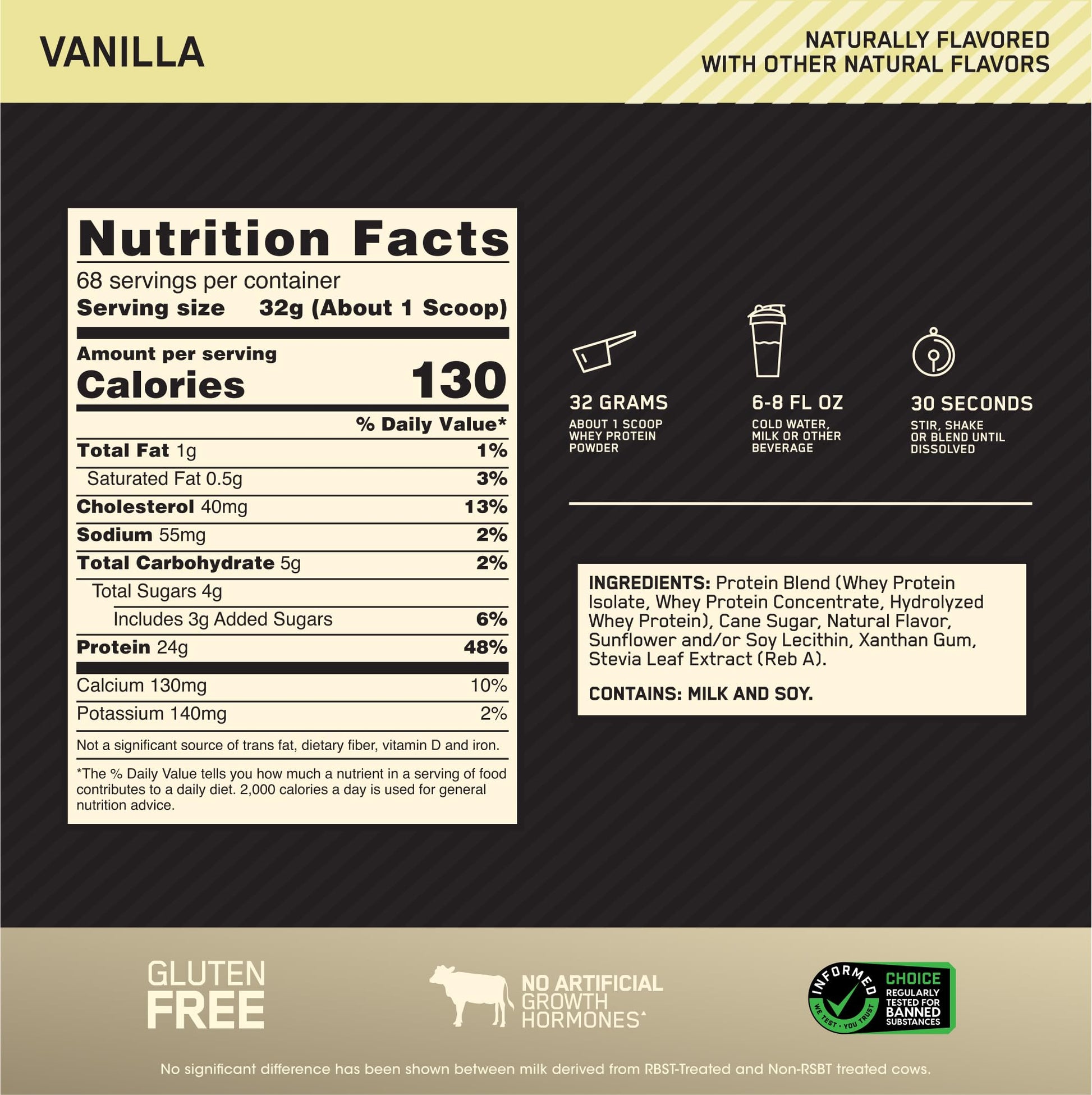 Optimum Nutrition Gold Standard 100% Whey Protein Powder, Double Rich Chocolate, 2 Pound (Packaging May Vary) - Nirvana Guru