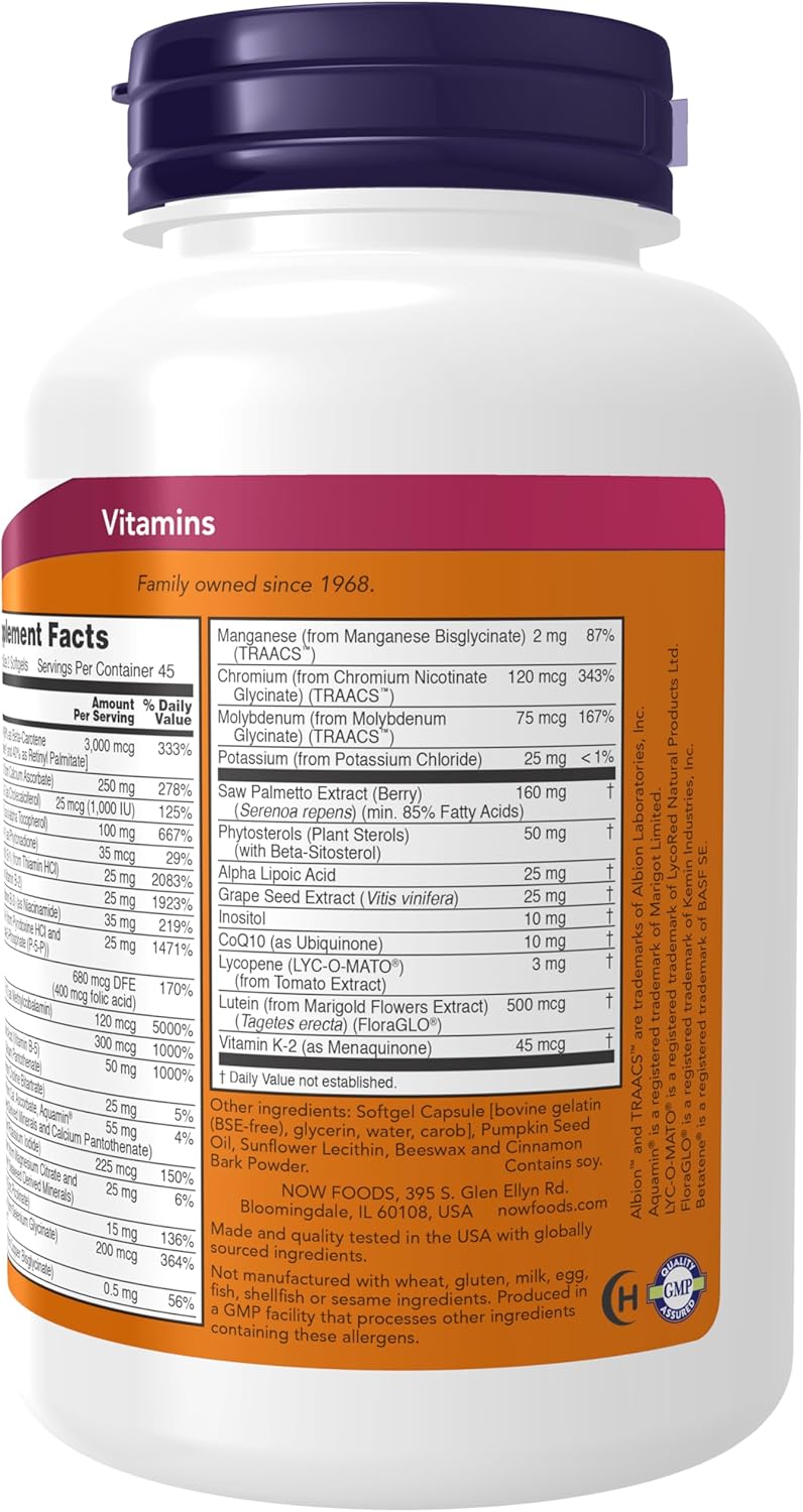 NOW Adam Men's Multiple Vitamin,90 Softgels - Nirvana Guru