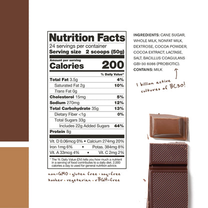 Skratch Labs Post Workout Recovery Drink Mix with Chocolate, (21.2 oz, 12 Servings) with Complete Milk Protein of Casein, Whey, Probiotics, Gluten Free, Kosher, Vegetarian Nirvana Guru