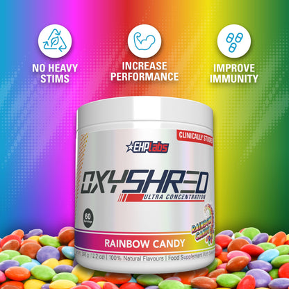 EHP Labs OxyShred Pre Workout Powder - Preworkout Powder with L Glutamine & Acetyl L Carnitine, Energy Boost Drink - Mango, 60 Servings Nirvana Guru