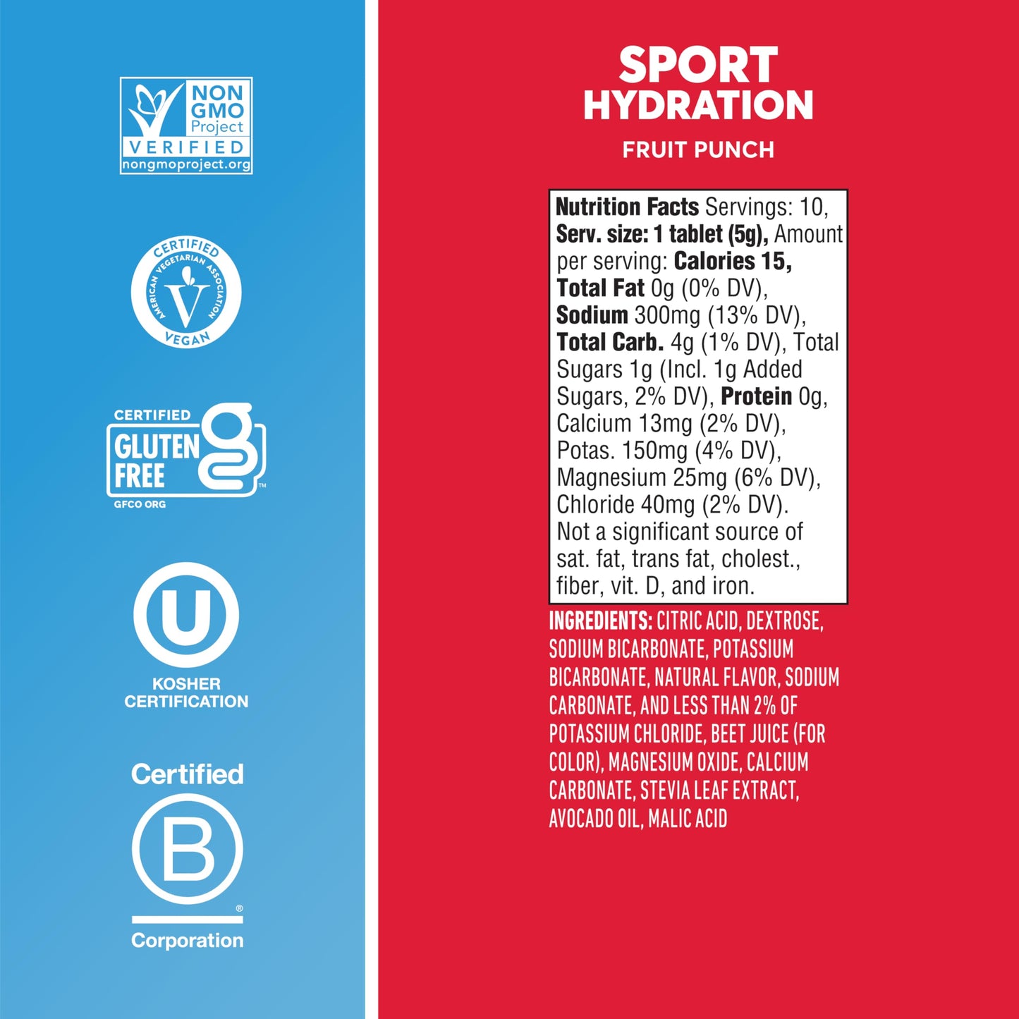 Nuun Sport Electrolyte Tablets with Magnesium, Calcium, Potassium, Chloride & Sodium, Gluten Free & Vegan, Strawberry Lemonade, 4 Pack (40 Servings Total)